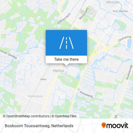 Bosboom Toussaintweg map