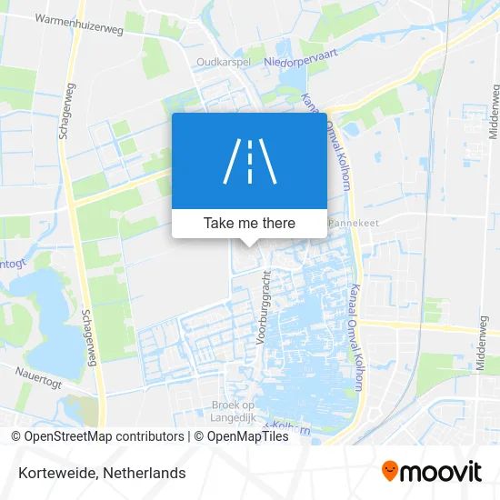 Korteweide map