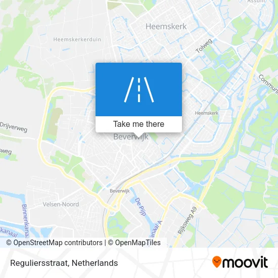 Reguliersstraat map