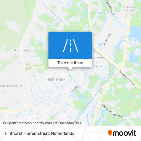 Linthorst Homanstraat map