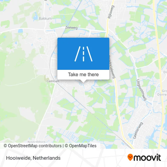Hooiweide map