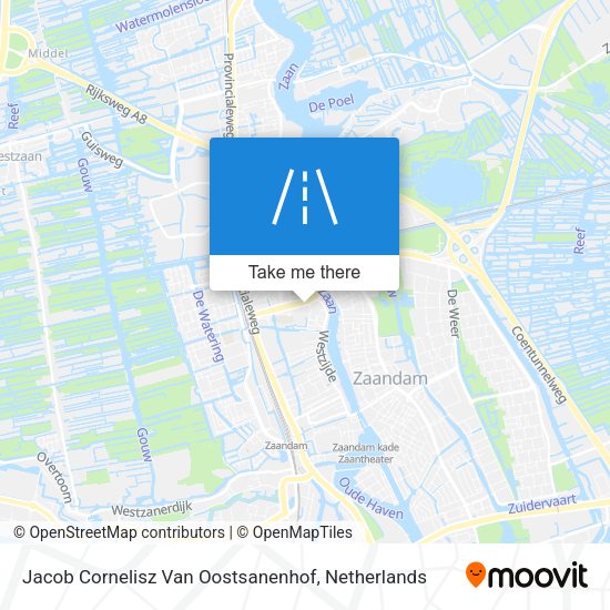 Jacob Cornelisz Van Oostsanenhof map