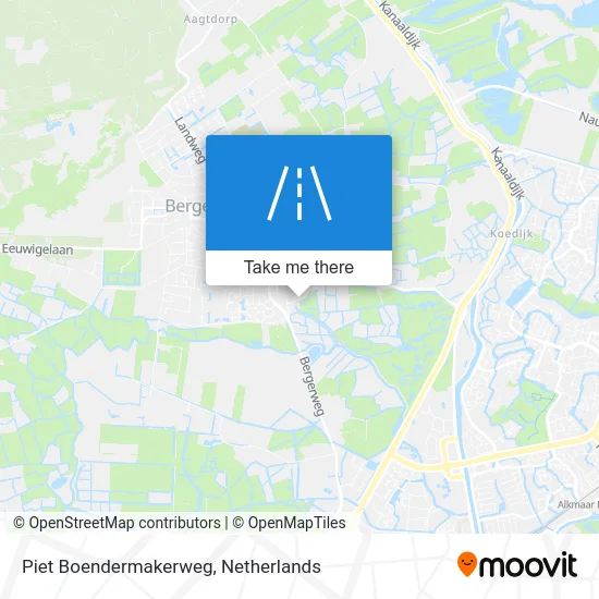 Piet Boendermakerweg map
