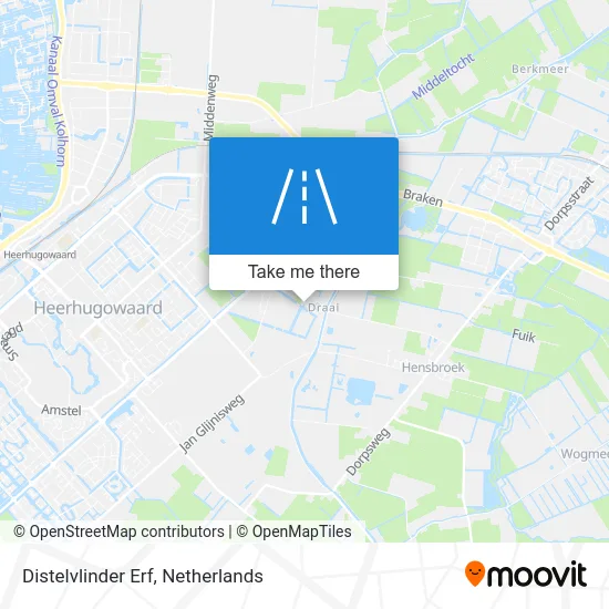 Distelvlinder Erf map