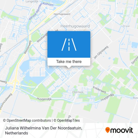 Juliana Wilhelmina Van Der Noordaatuin map