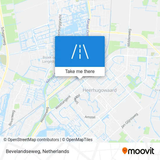 Bevelandseweg map