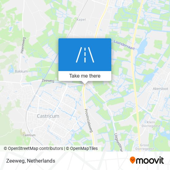 Zeeweg map