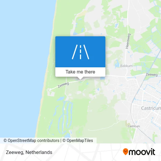 Zeeweg map
