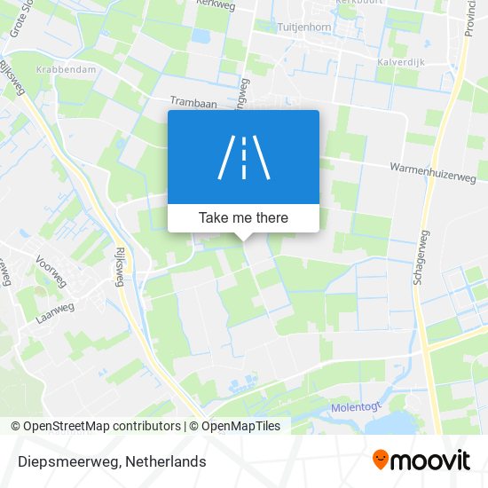 Diepsmeerweg map