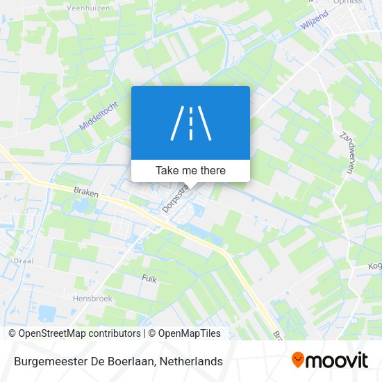 Burgemeester De Boerlaan map