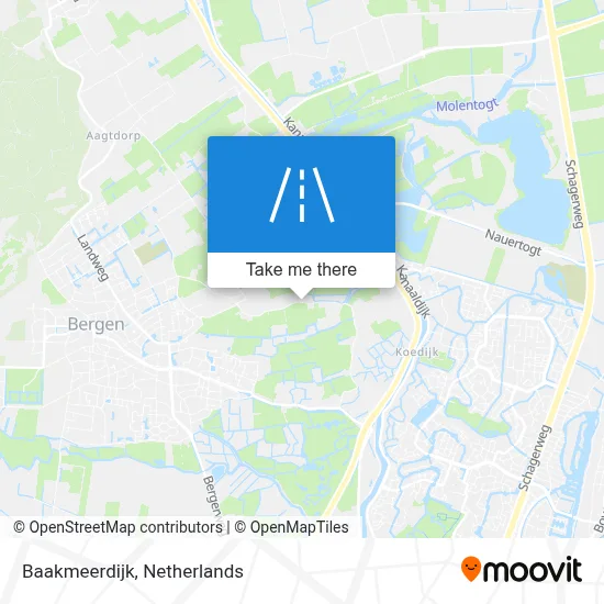 Baakmeerdijk map