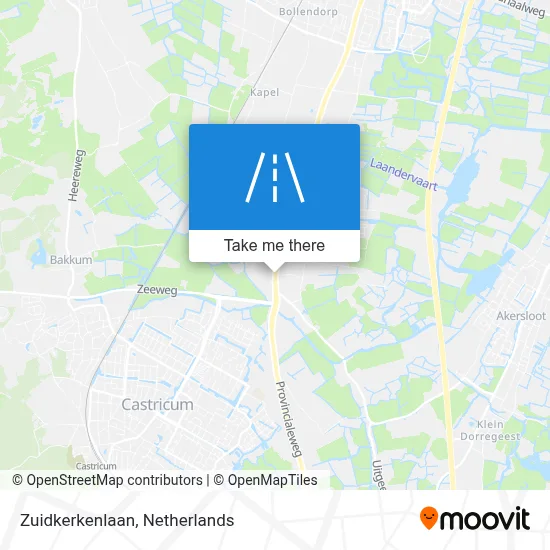 Zuidkerkenlaan map