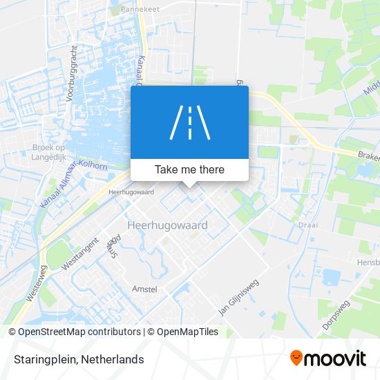 Staringplein map