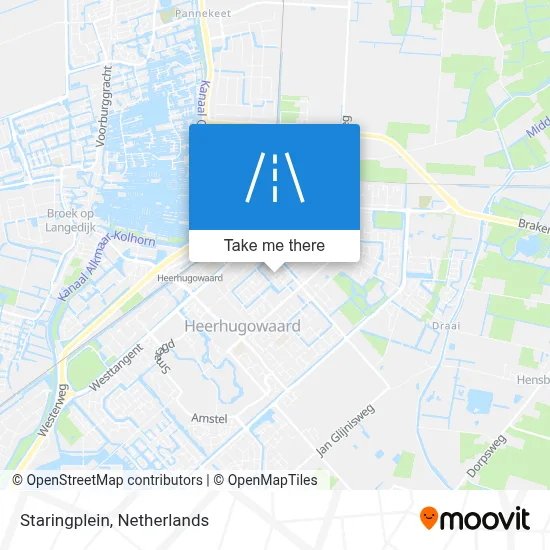 Staringplein map