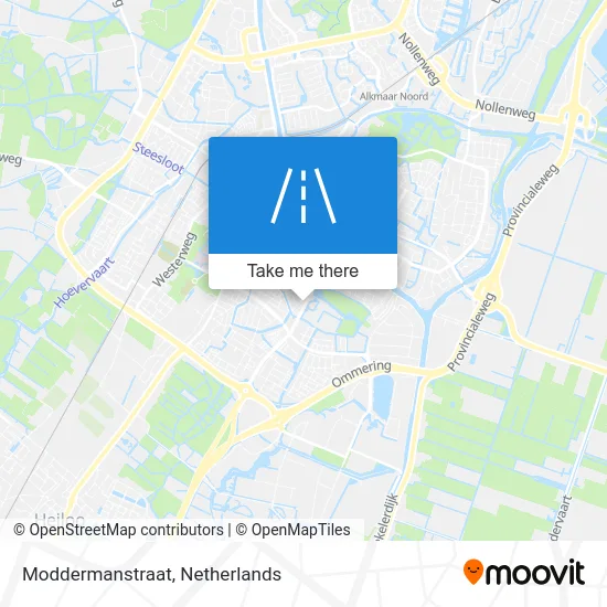 Moddermanstraat Karte