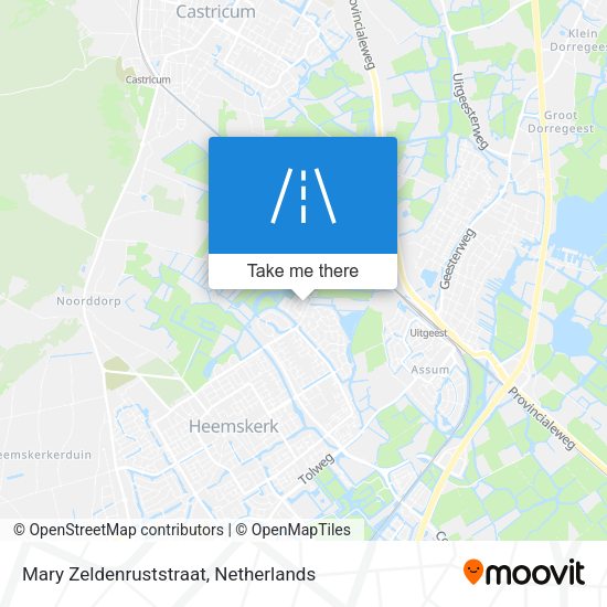 Mary Zeldenruststraat map