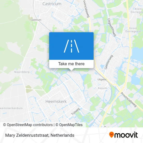 Mary Zeldenruststraat map