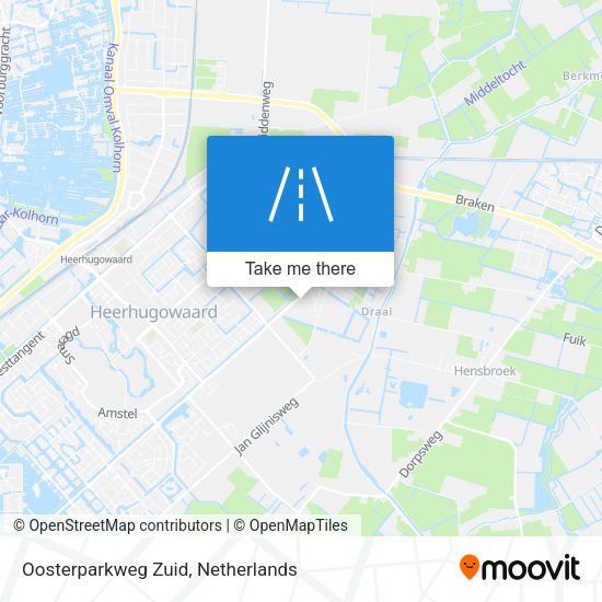 Oosterparkweg Zuid map
