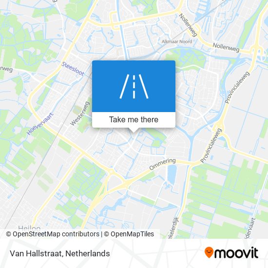 Van Hallstraat map