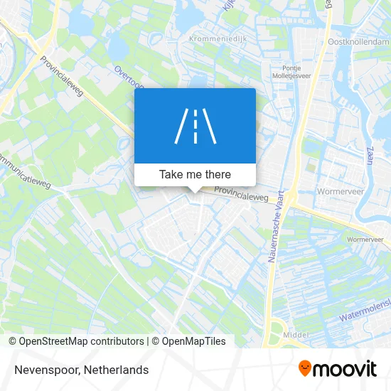 Nevenspoor map