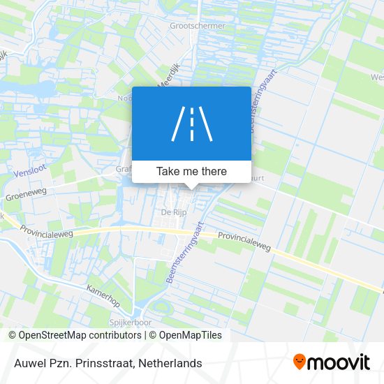 Auwel Pzn. Prinsstraat map