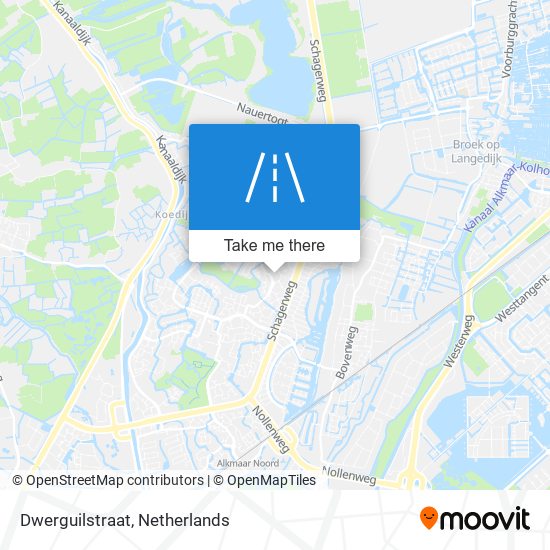 Dwerguilstraat map