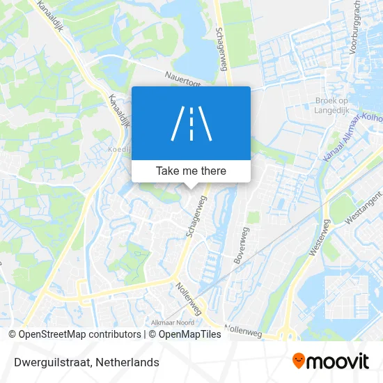Dwerguilstraat map