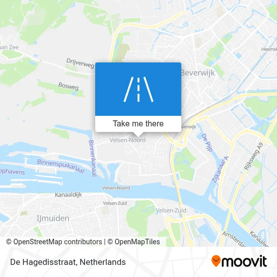 De Hagedisstraat map