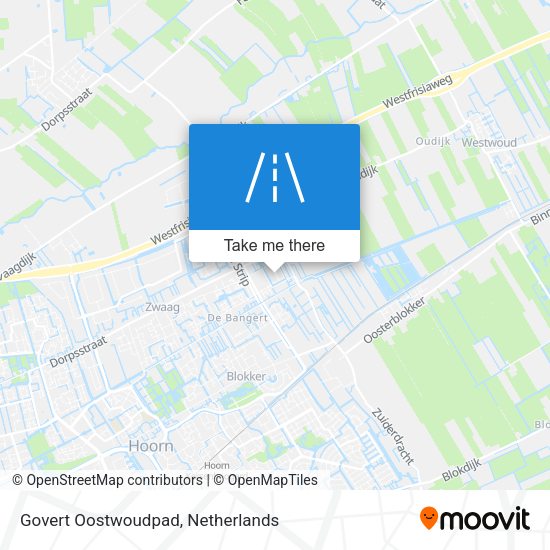 Govert Oostwoudpad map