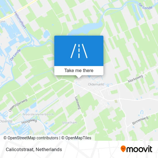 Calicotstraat map