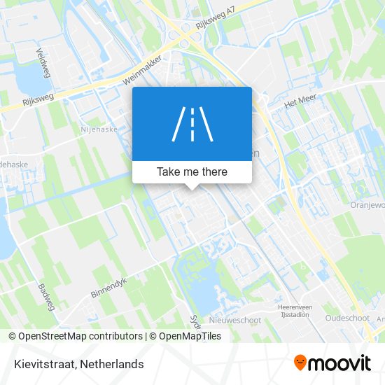 Kievitstraat Karte