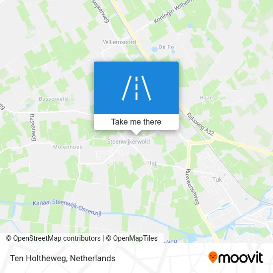 Ten Holtheweg map
