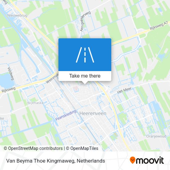 Van Beyma Thoe Kingmaweg map