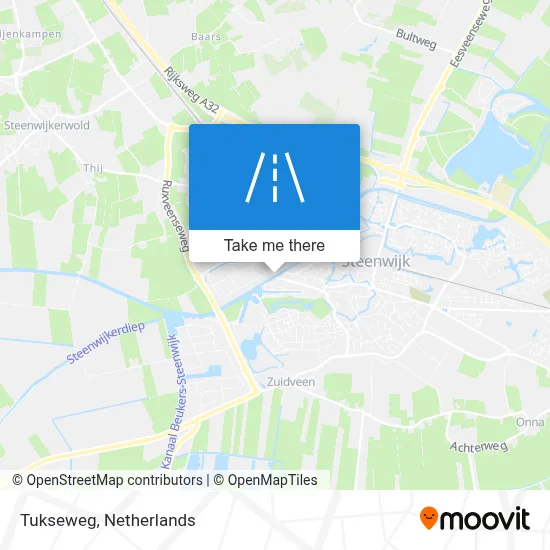Tukseweg map