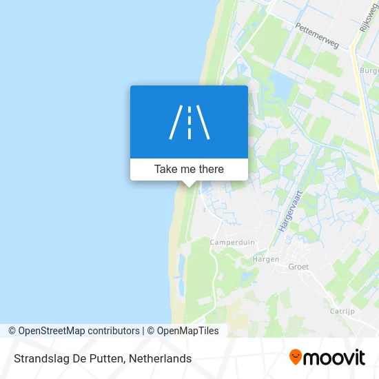 Strandslag De Putten Karte