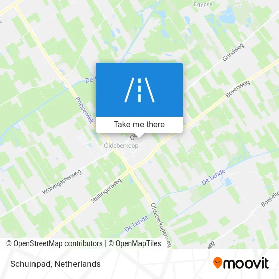 Schuinpad map