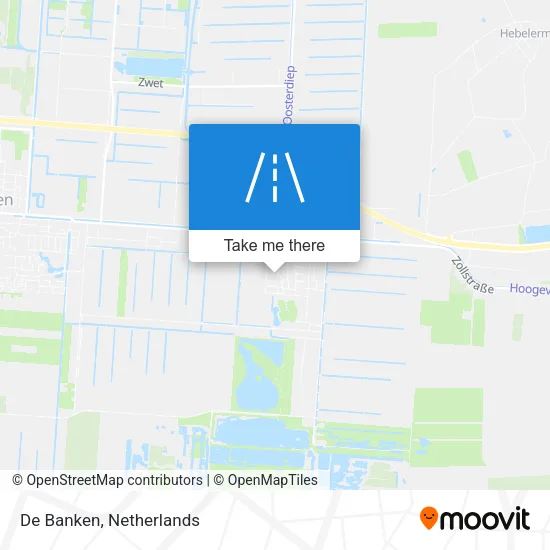 De Banken map
