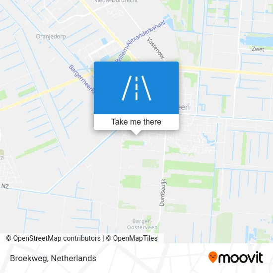 Broekweg map