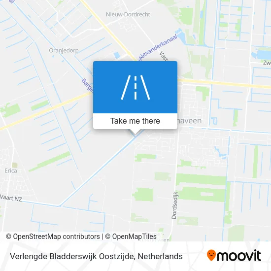 Verlengde Bladderswijk Oostzijde Karte