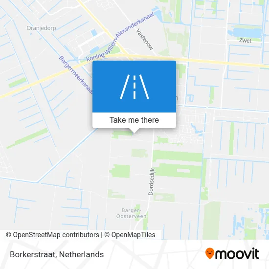 Borkerstraat map