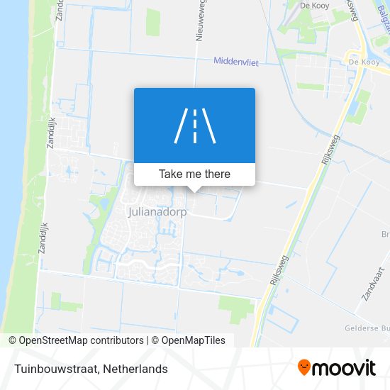 Tuinbouwstraat map