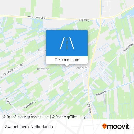 Zwanebloem map