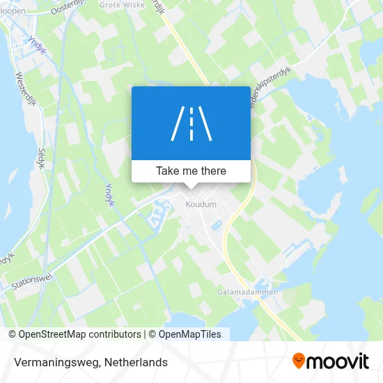 Vermaningsweg map