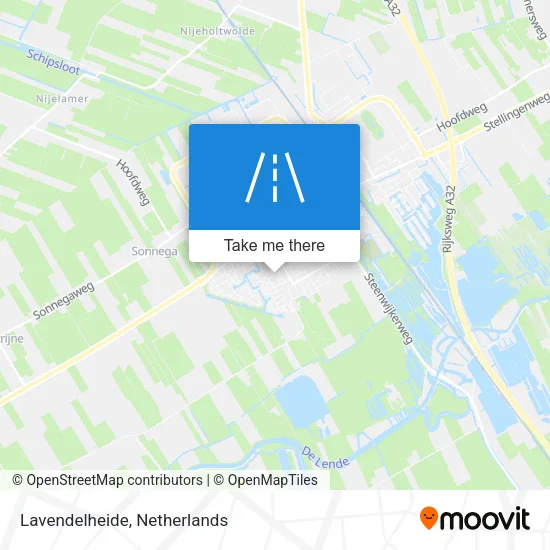 Lavendelheide map