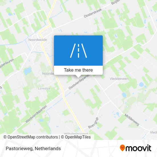 Pastorieweg map