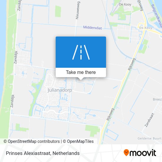 Prinses Alexiastraat map