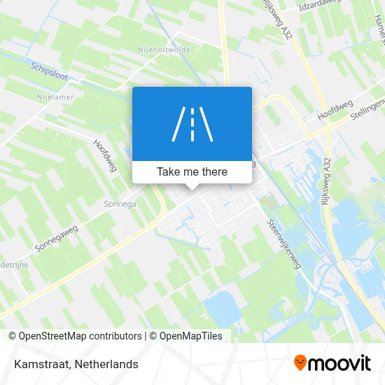 Kamstraat map