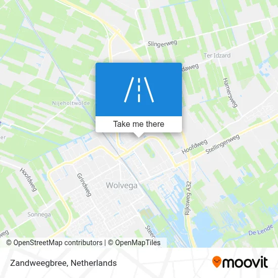 Zandweegbree map