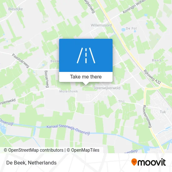 De Beek map
