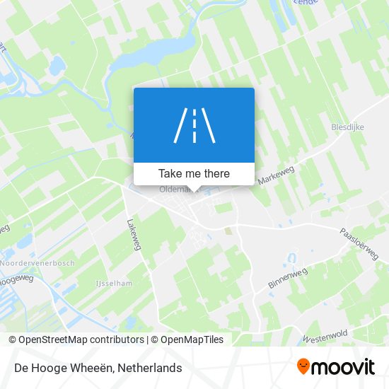 De Hooge Wheeën map